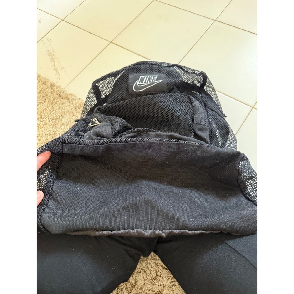 Vintage Nike Mesh Backpack Black Y2K Mini Backpack Sp… - Gem